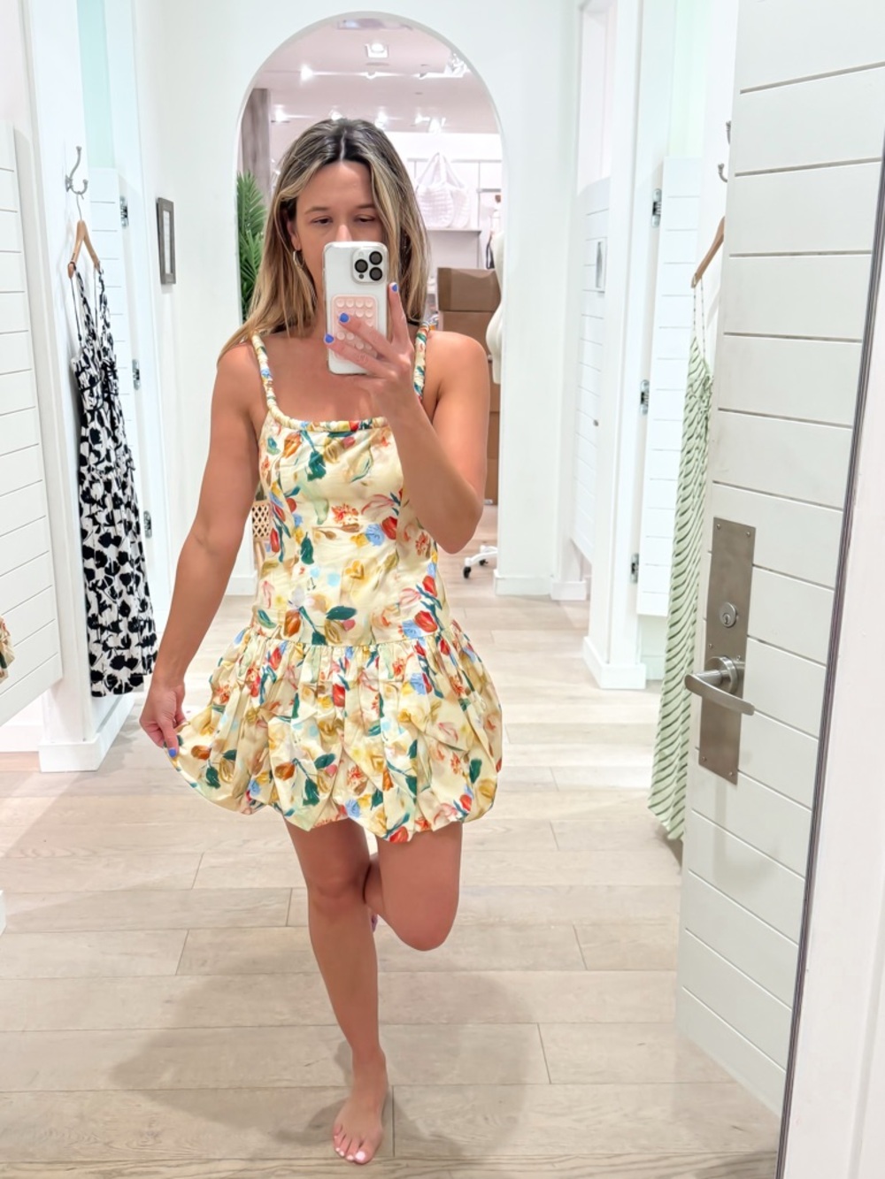 Astr Floral Yellow Mini Dress with floral pattern - Keyla dress